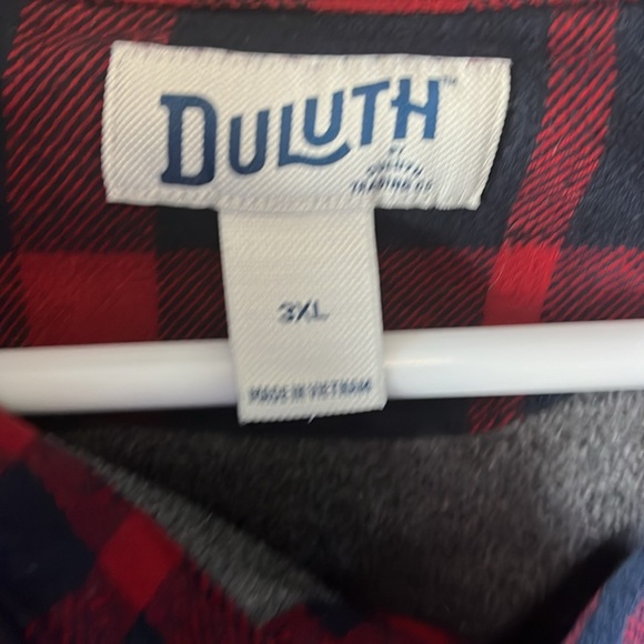 Duluth Trading Co. Navy and red flannel ShirtJac. 3XL. Worn one time - Picture 2 of 9